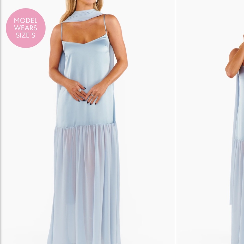 Show Me Your MuMu Light Blue Maxi Dress